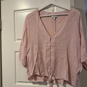 Express Pink Button-Down Women's Top